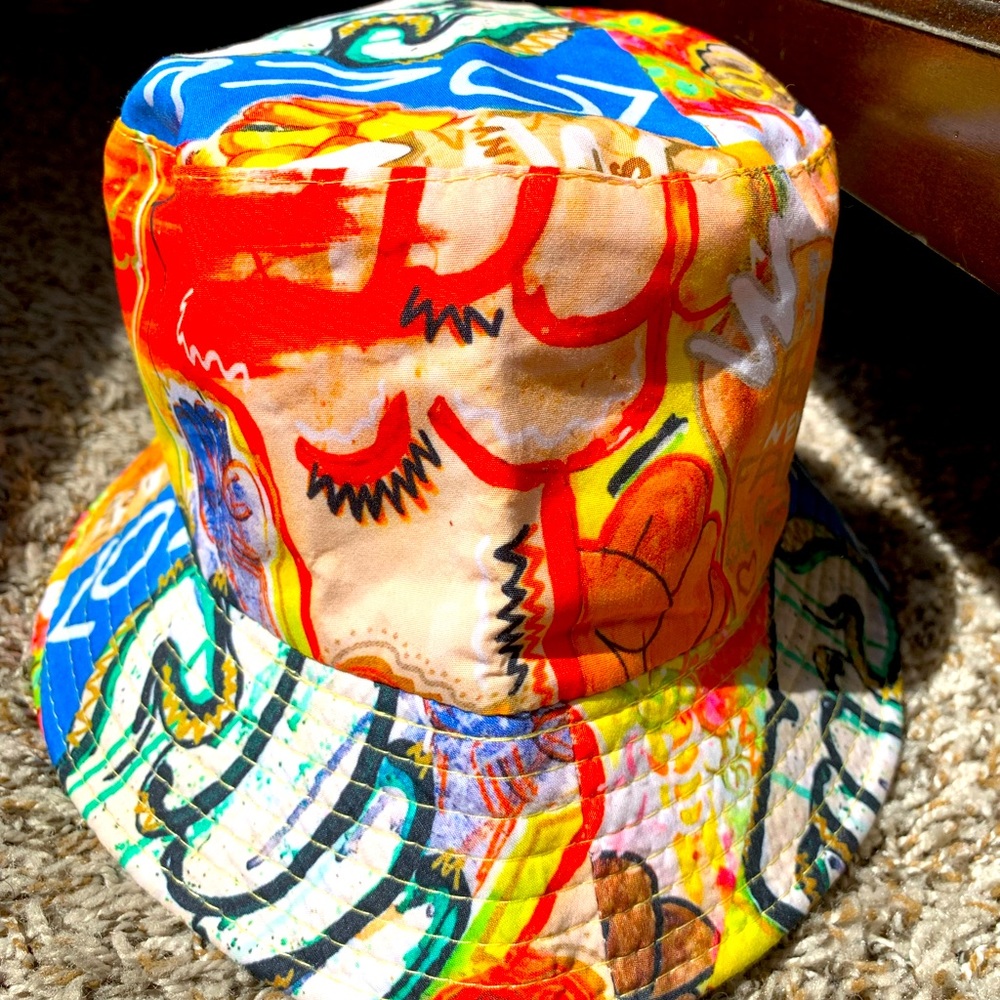 Multicolored bucket hat! One size fits most!